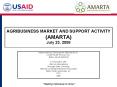 AGRIBUSINESS MARKET AND SUPPORT ACTIVITY AMARTA July 23, 2008 PowerPoint PPT Presentation