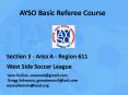 AYSO Basic Referee Course PowerPoint PPT Presentation