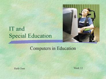 IT and Special Education
