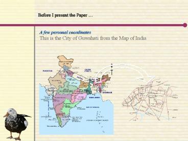 A few personal coordinates