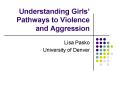 Understanding Girls Pathways to Violence and Aggression PowerPoint PPT Presentation