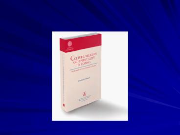 Culture, Religion and Spirituality in Coping