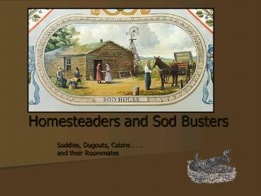 Homesteaders and Sod Busters