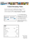 United Streaming Video PowerPoint PPT Presentation