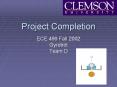 Project Completion PowerPoint PPT Presentation