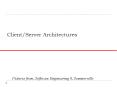 ClientServer Architectures PowerPoint PPT Presentation