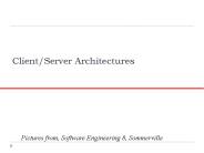 Client/Server Architectures