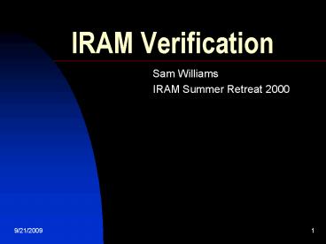 IRAM Verification