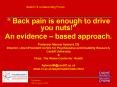 Back pain is enough to drive you nuts PowerPoint PPT Presentation