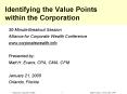 Identifying the Value Points within the Corporation PowerPoint PPT Presentation