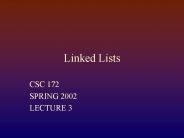 Linked Lists