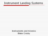 Instrument Landing Systems