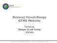 Runway Visual Range ETMS Website PowerPoint PPT Presentation