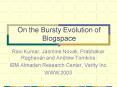 On the Bursty Evolution of Blogspace PowerPoint PPT Presentation