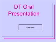 DT Oral Presentation