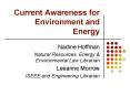 Current Awareness for Environment and Energy PowerPoint PPT Presentation