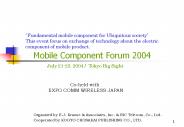 Mobile Component Forum 2004