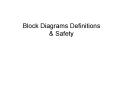 Block Diagrams Definitions PowerPoint PPT Presentation