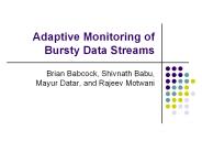 Adaptive Monitoring of Bursty Data Streams