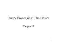 Query Processing: The Basics