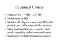 Equipment Choices LU 13 PowerPoint PPT Presentation