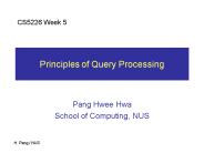 Principles of Query Processing