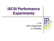 iSCSI Performance Experiments