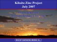 Kihabe Zinc Project PowerPoint PPT Presentation