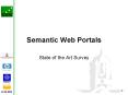 Semantic Web Portals PowerPoint PPT Presentation