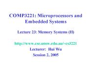 COMP3221: Microprocessors and Embedded Systems