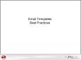 Email Templates Best Practices