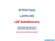 LDP autodiscovery Slide 1