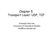 Chapter 5 Transport Layer: UDP, TCP