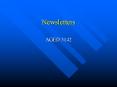Newsletters PowerPoint PPT Presentation