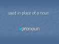 used in place of a noun PowerPoint PPT Presentation
