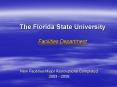 The Florida State University Facilities Department PowerPoint PPT Presentation