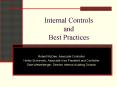 Internal Controls and Best Practices PowerPoint PPT Presentation
