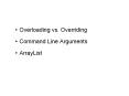 Overloading vs. Overriding PowerPoint PPT Presentation