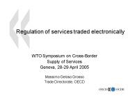 Regulation of services traded electronically