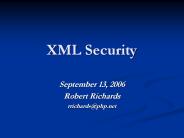 XML Security