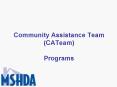 Community Assistance Team CATeam Programs PowerPoint PPT Presentation