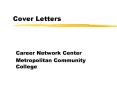 Cover Letters PowerPoint PPT Presentation