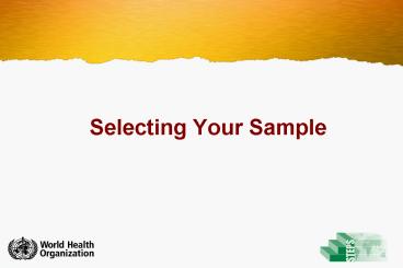 Selecting Your Sample