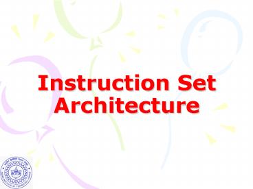 PPT – Instruction Set Architecture PowerPoint presentation | free to ...
