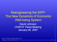 Reengineering the SIPP: The New Dynamics of Economic Well-being System PowerPoint PPT Presentation