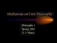 Meditations on First Philosophy PowerPoint PPT Presentation