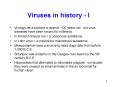 Viruses in history I PowerPoint PPT Presentation