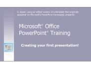 Microsoft Office PowerPoint Training