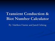 Transient Conduction