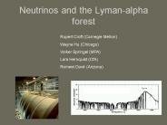 Neutrinos and the Lymanalpha forest